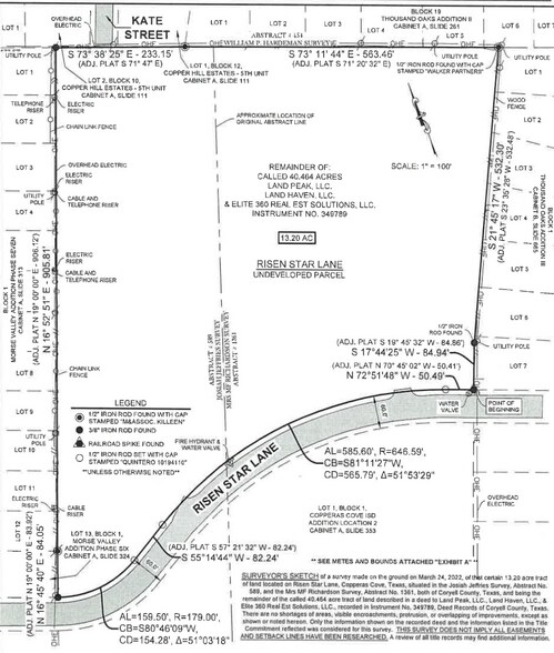 Risen Star Lane, Copperas Cove, TX à vendre - Plan cadastral – Image 2 sur 5