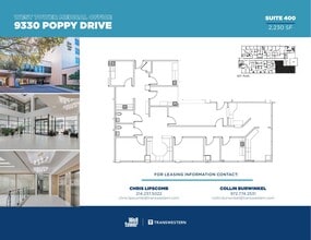 9330 Poppy Dr, Dallas, TX à louer Plan d’étage– Image 1 sur 1