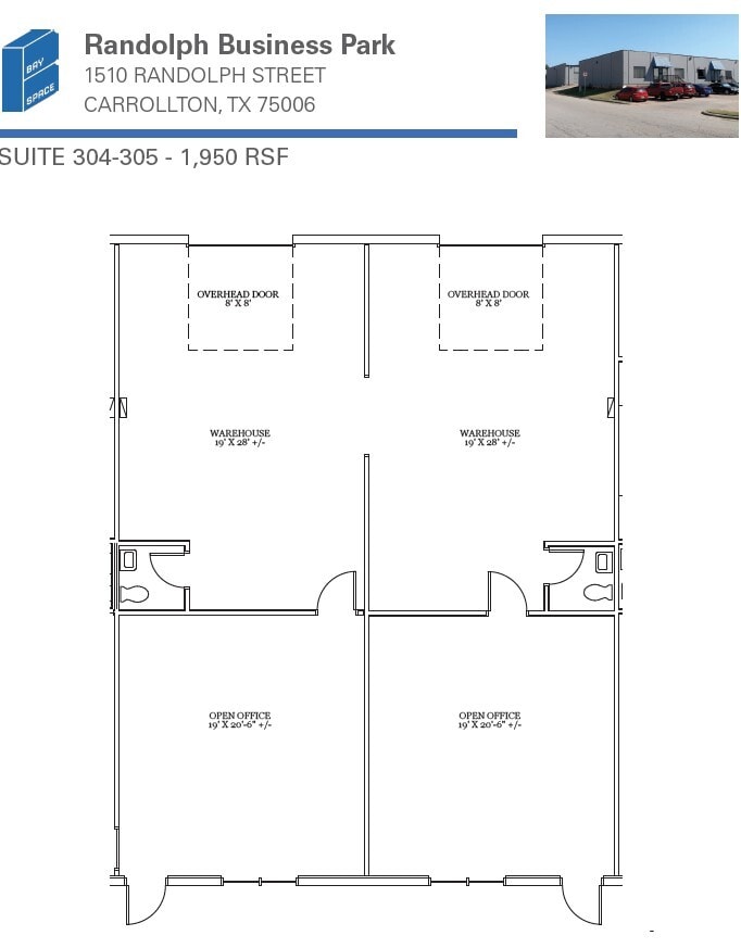 1510 Randolph St, Carrollton, TX à louer Plan d’étage– Image 1 sur 1