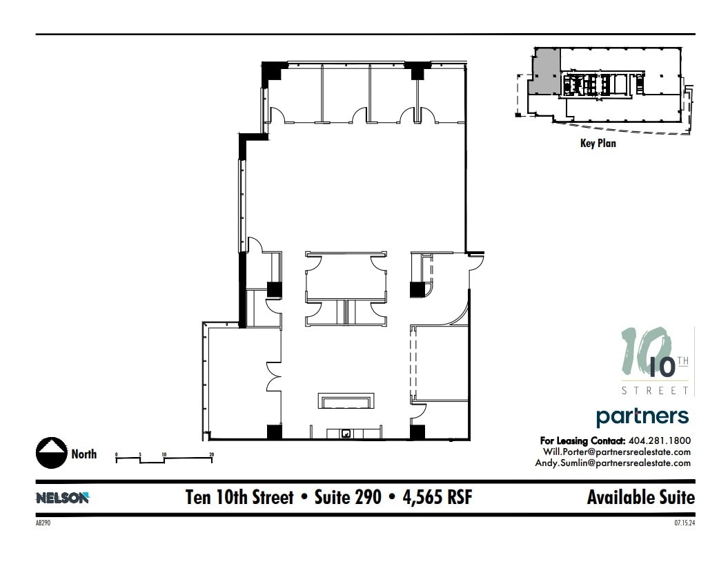 10 10th St, Atlanta, GA à louer Plan d’étage– Image 1 sur 1