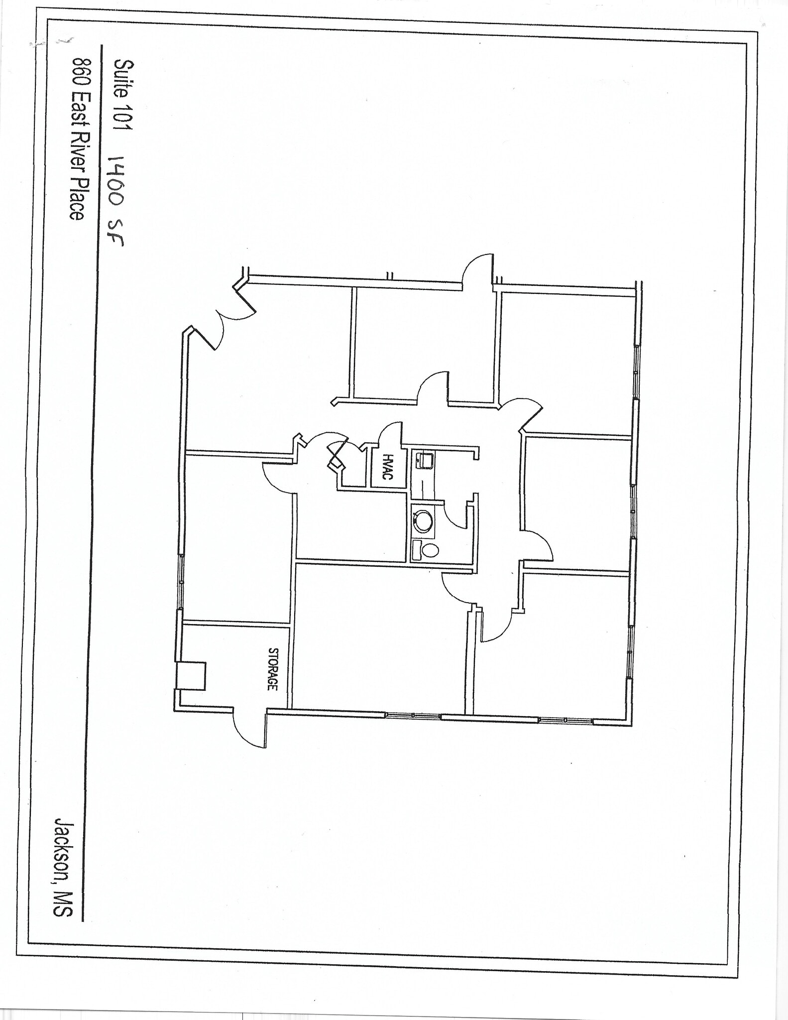 860 E River Pl, Jackson, MS à louer Plan d’étage– Image 1 sur 1
