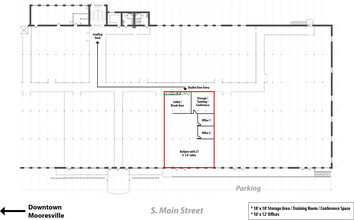 500 S Main St, Mooresville, NC à louer Plan d’étage– Image 1 sur 1
