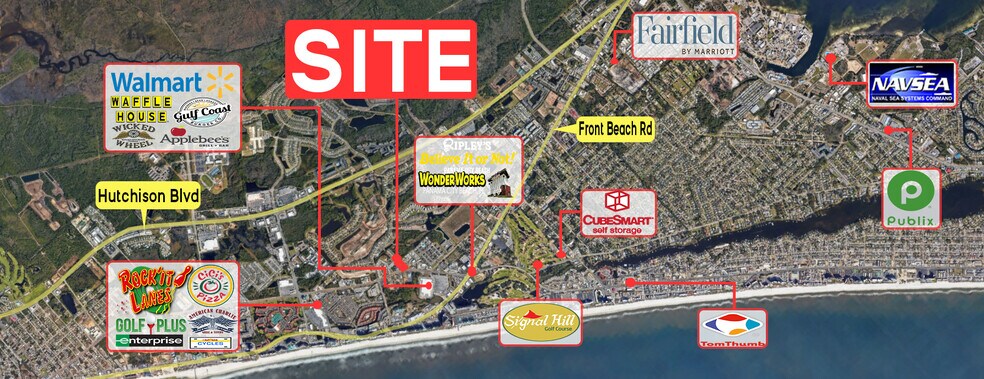 10510 Hutchison Blvd, Panama City Beach, FL à vendre - Photo de l’immeuble – Image 1 sur 9