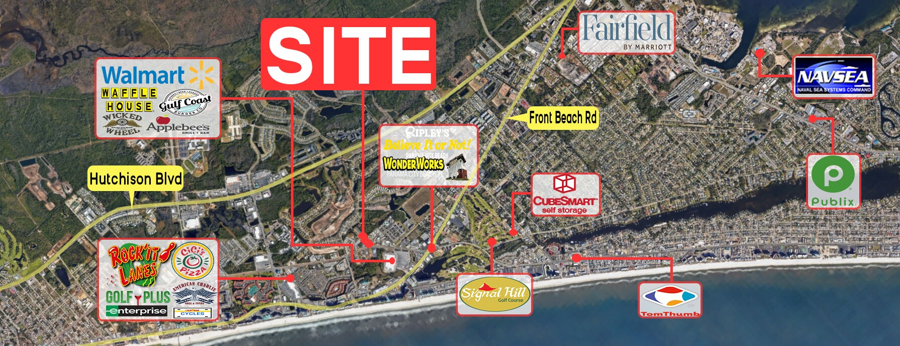 10510 Hutchison Blvd, Panama City Beach, FL à vendre Photo de l’immeuble– Image 1 sur 10