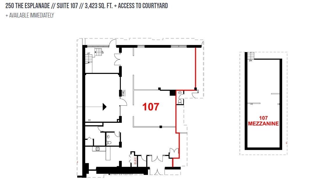 248-264 The Esplanade, Toronto, ON à louer Plan d’étage– Image 1 sur 1
