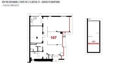 248-264 The Esplanade, Toronto, ON à louer Plan d’étage– Image 1 sur 1