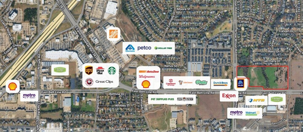 801 E Belt Line Rd, Cedar Hill, TX à vendre - Aérien – Image 2 sur 2