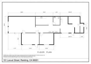 221 Locust St, Redding, CA à louer Plan d’étage– Image 2 sur 12