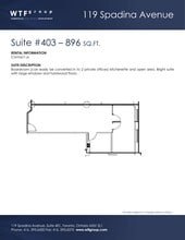 119 Spadina Ave, Toronto, ON à louer Plan de site– Image 1 sur 1
