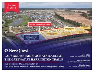 Plus de détails pour NEC of Highway 242 and Harrington Dr, New Caney, TX - Terrain à vendre