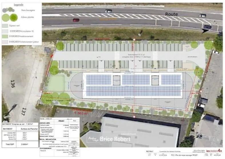 Local d’activités dans Portes-lès-Valence à louer Plan de site– Image 1 sur 2