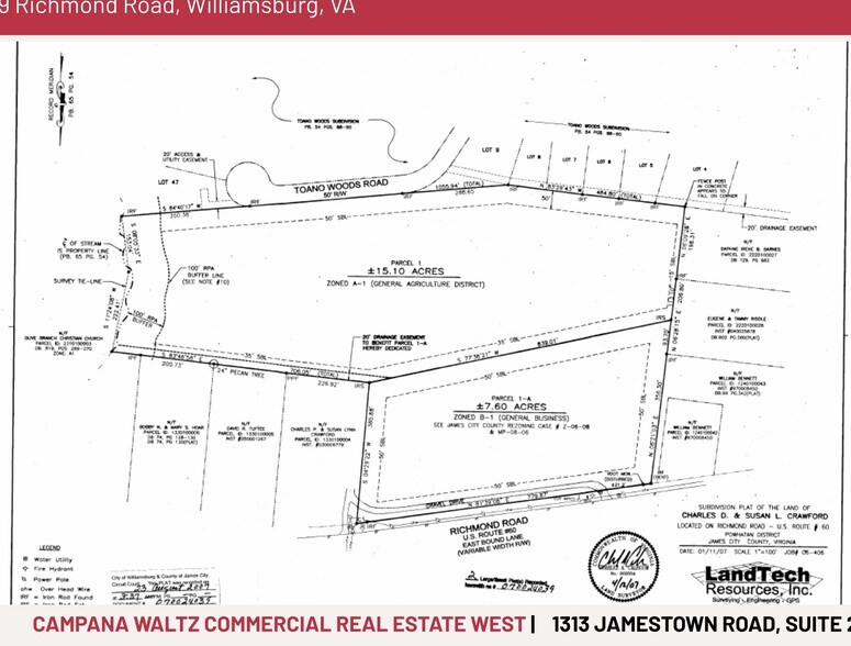 7709 Richmond Rd, Toano, VA à vendre - Plan cadastral – Image 2 sur 4