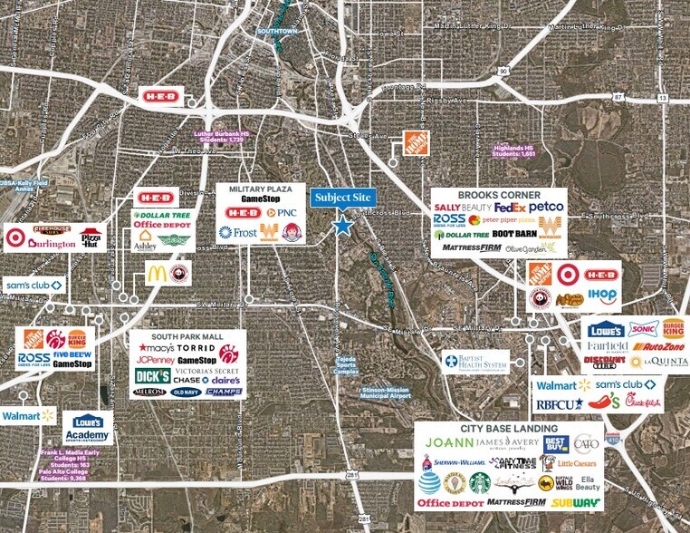Roosevelt Ave, San Antonio, TX à vendre - Aérien – Image 2 sur 5