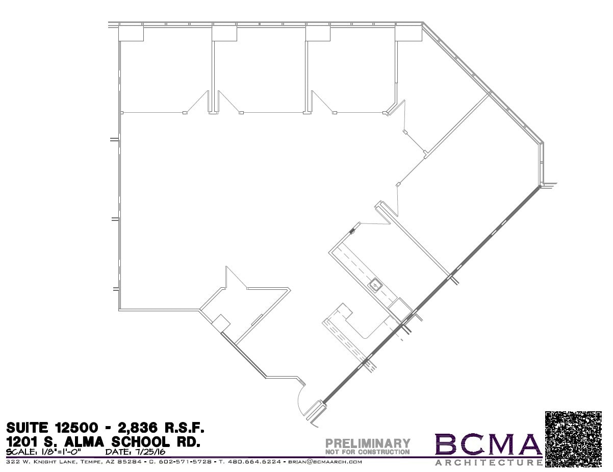 1201 S Alma School Rd, Mesa, AZ à louer Plan d’étage– Image 1 sur 1