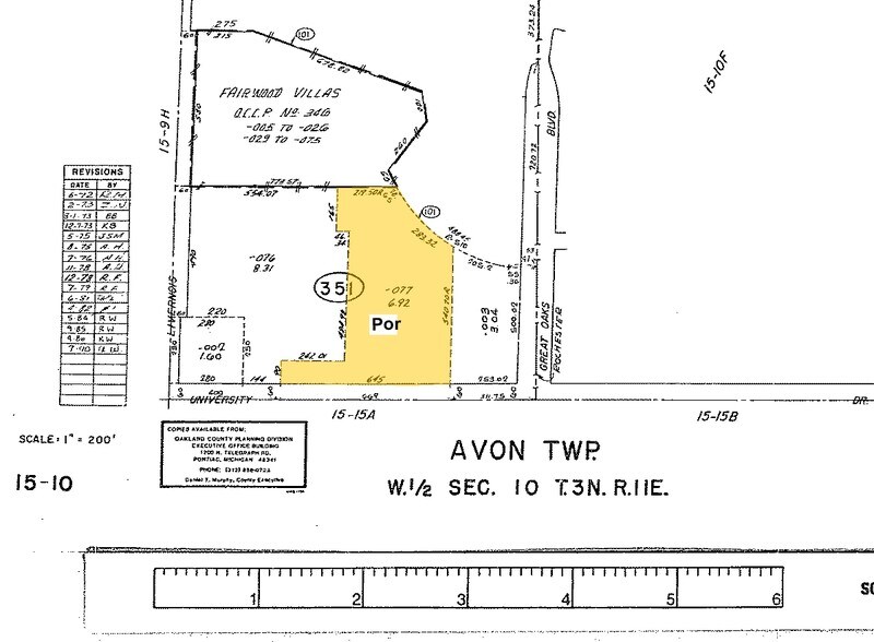 1170-1254 Walton Blvd, Rochester Hills, MI à vendre - Plan cadastral – Image 2 sur 25