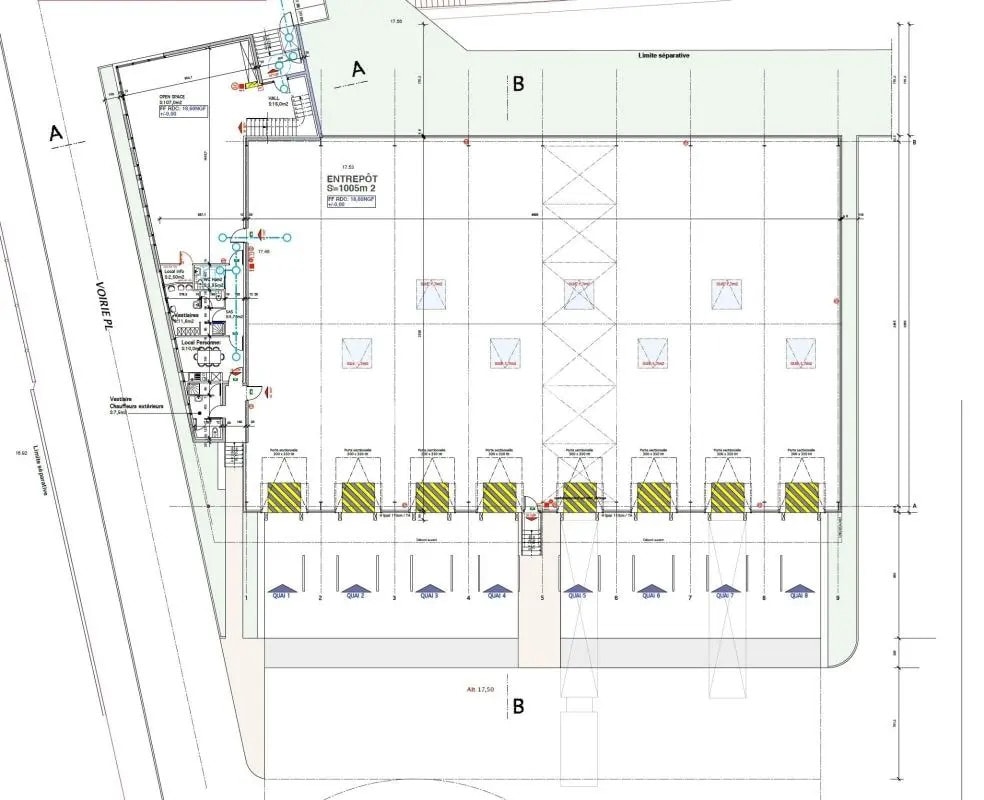 Local d’activités dans Avignon à louer Plan d’étage– Image 1 sur 2