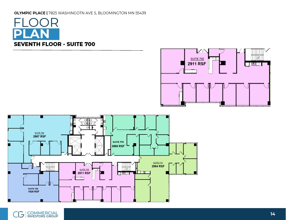 7825 Washington Ave S, Minneapolis, MN à louer Plan d’étage– Image 1 sur 1