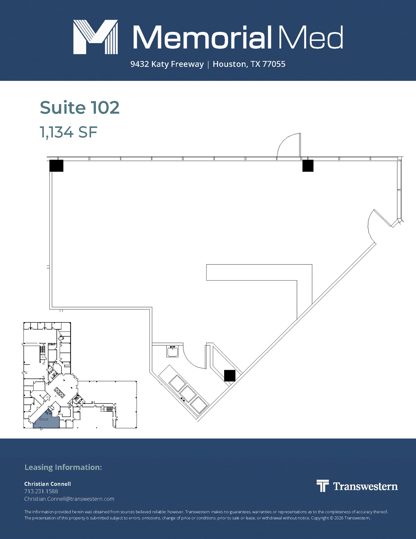 9432 Katy Fwy, Houston, TX à louer Plan d’étage– Image 1 sur 1