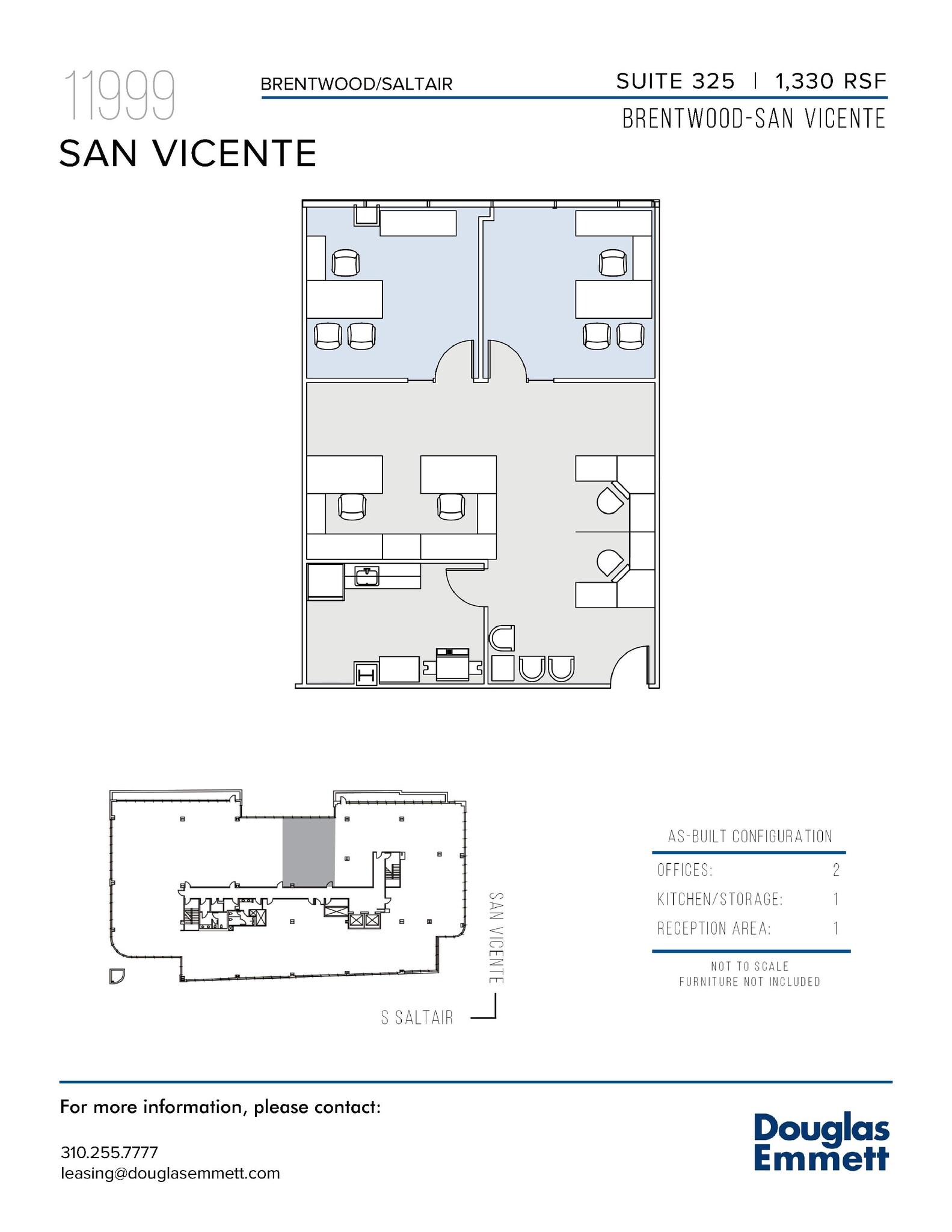11999 San Vicente Blvd, Los Angeles, CA à louer Plan d’étage– Image 1 sur 1