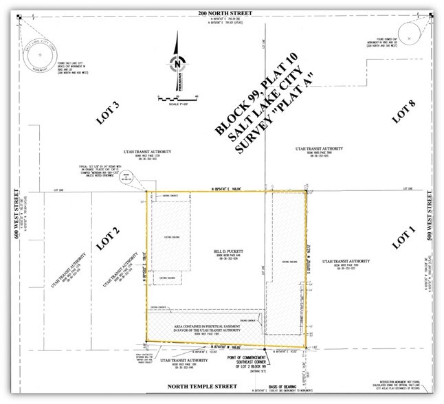 540 W North Temple, Salt Lake City, UT à vendre - Plan cadastral – Image 1 sur 3