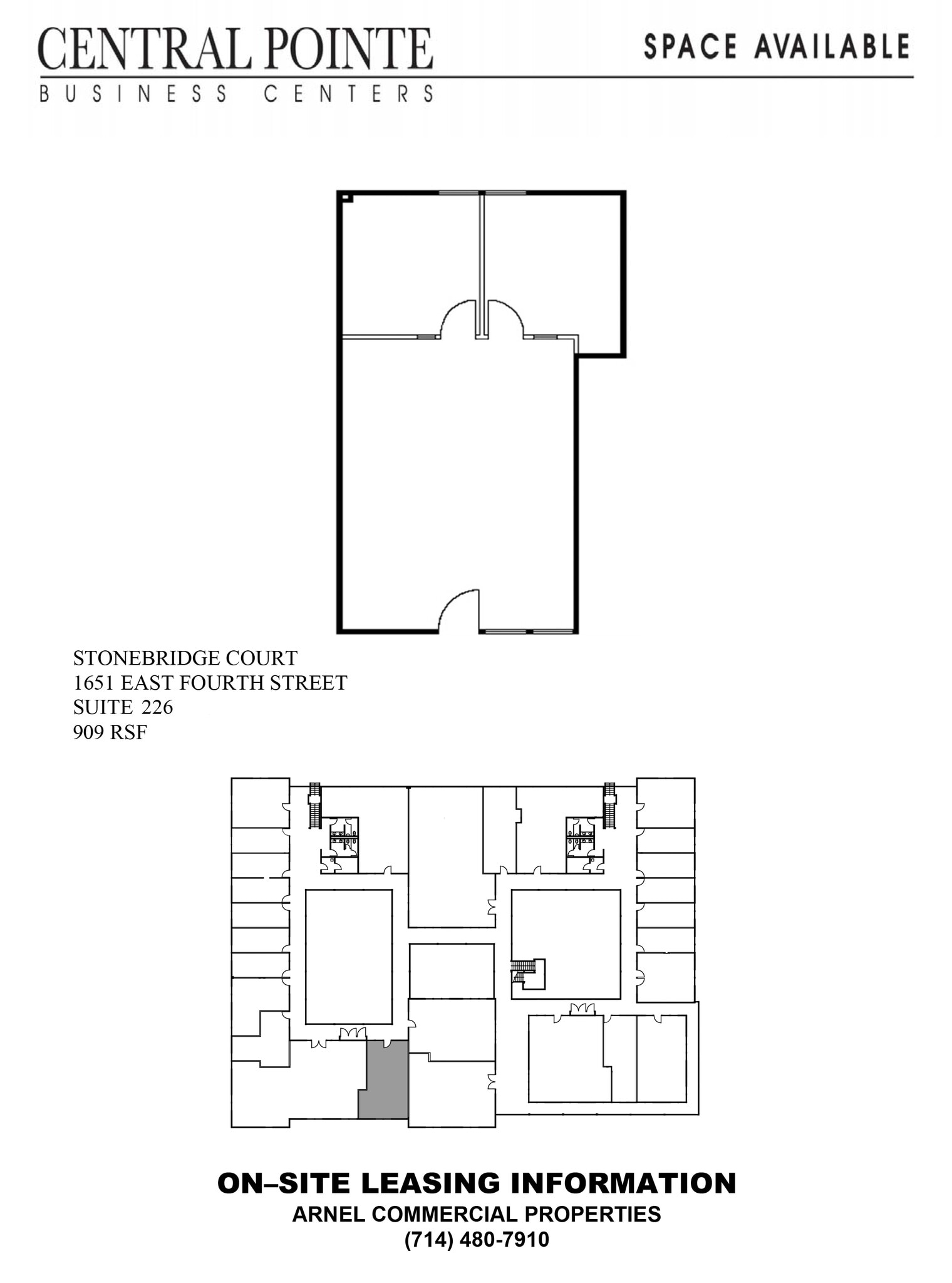 1651 E 4th St, Santa Ana, CA à louer Plan d’étage– Image 1 sur 1