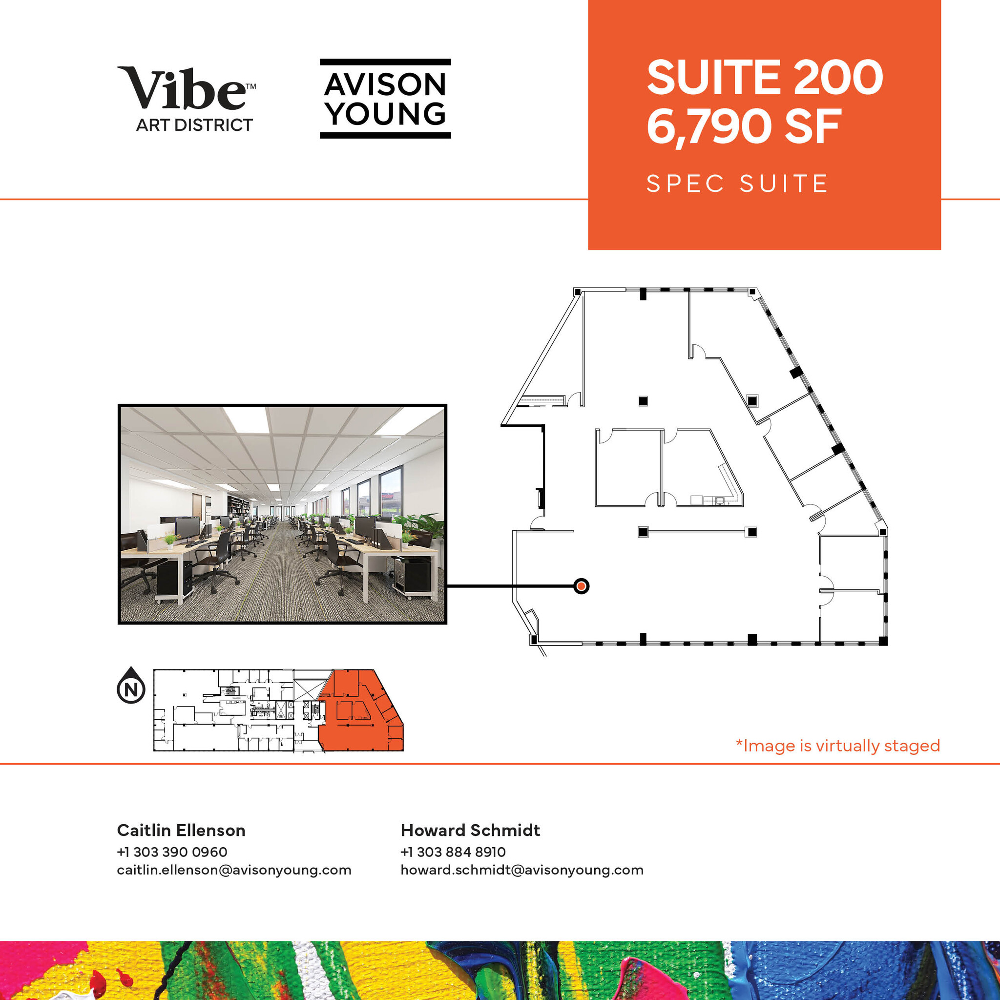 1391 N Speer Blvd, Denver, CO à louer Plan d’étage– Image 1 sur 5