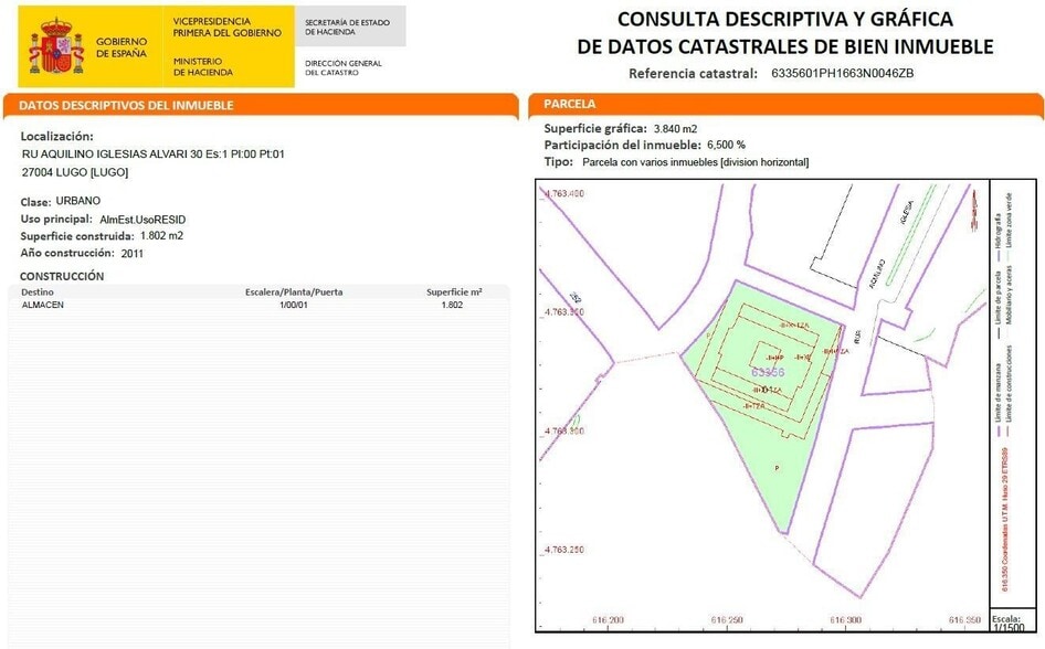 Rúa Orquídea, 30, Lugo, Lugo à vendre - Plan de site – Image 3 sur 3