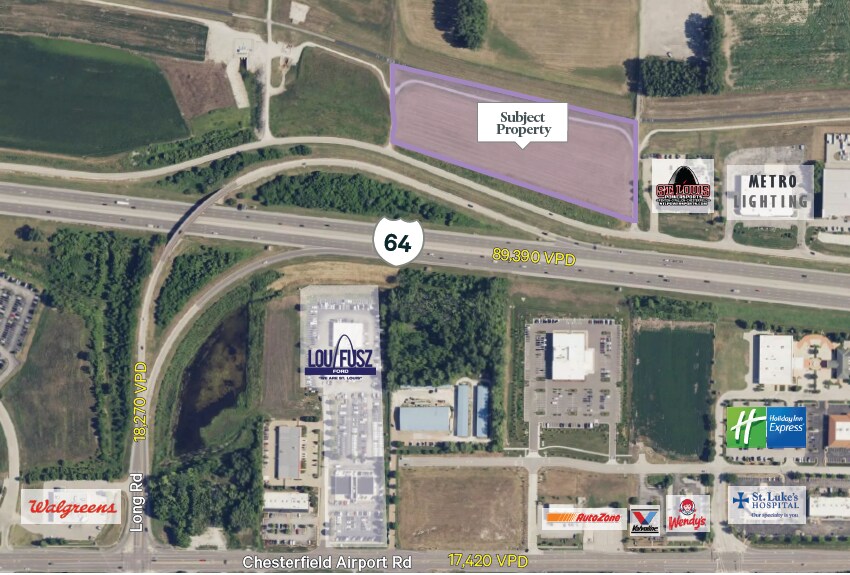17553 N Outer 40 Rd, Chesterfield, MO à vendre Photo principale– Image 1 sur 2