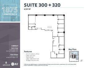 1875 Lawrence St, Denver, CO à louer Plan d’étage– Image 2 sur 2
