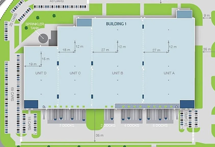Industriel/Logistique dans Combs-la-Ville à louer Plan de site– Image 1 sur 2