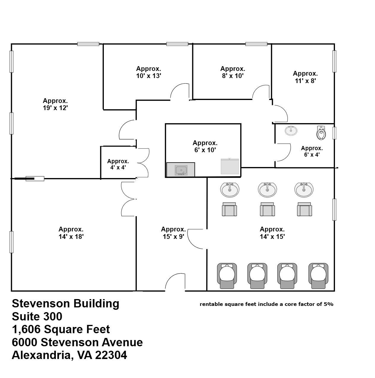 6000 Stevenson Ave, Alexandria, VA à louer Plan d’étage– Image 1 sur 5