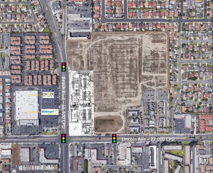 Beach Blvd, Anaheim, CA à louer - Plan de site – Image 3 sur 4
