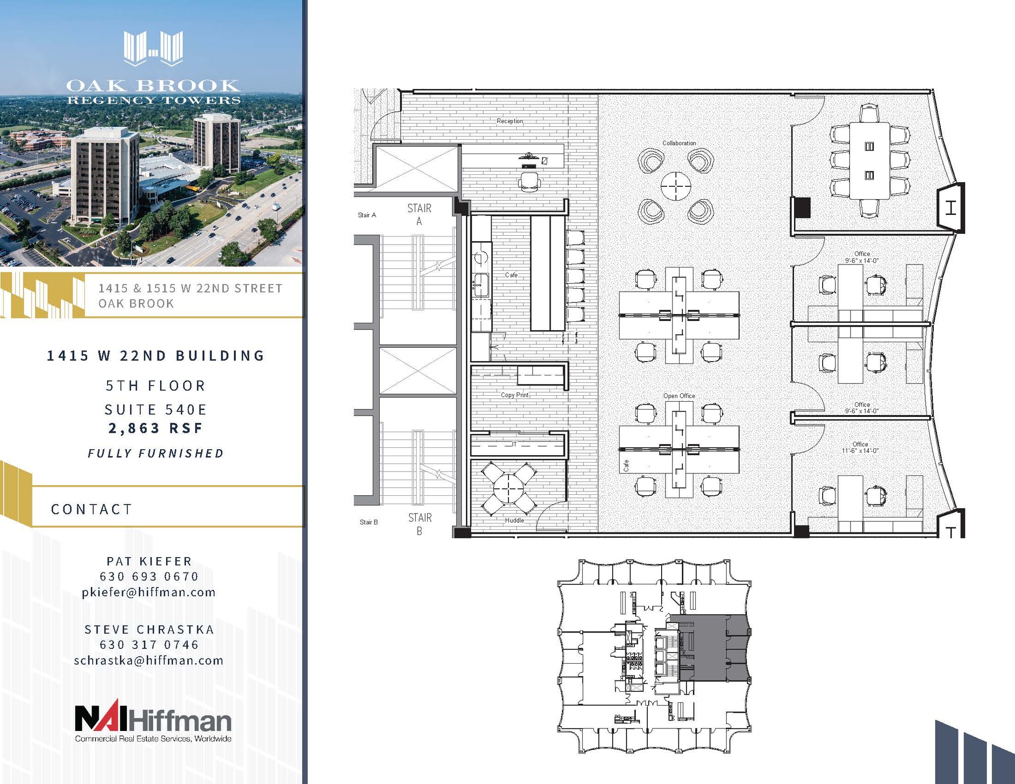 1415 W 22nd St, Oak Brook, IL à louer Plan d’étage– Image 1 sur 1