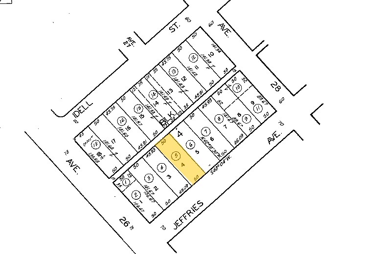 2617 Jeffries Ave, Los Angeles, CA à vendre - Plan cadastral – Image 2 sur 39