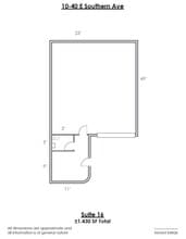 10-40 E Southern Ave, Mesa, AZ à louer Plan d’étage– Image 1 sur 1