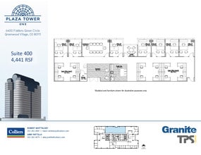 6400 S Fiddlers Green Cir, Greenwood Village, CO à louer Plan d’étage– Image 1 sur 2