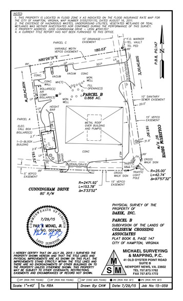 2200 Coliseum Dr, Hampton, VA à louer - Plan de site – Image 2 sur 2