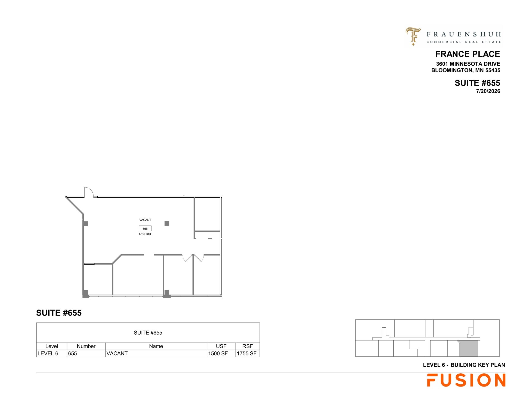 3601 Minnesota Dr, Bloomington, MN à louer Plan de site– Image 1 sur 1