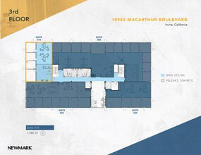 18952 MacArthur Blvd, Irvine, CA à louer Plan d’étage– Image 1 sur 1