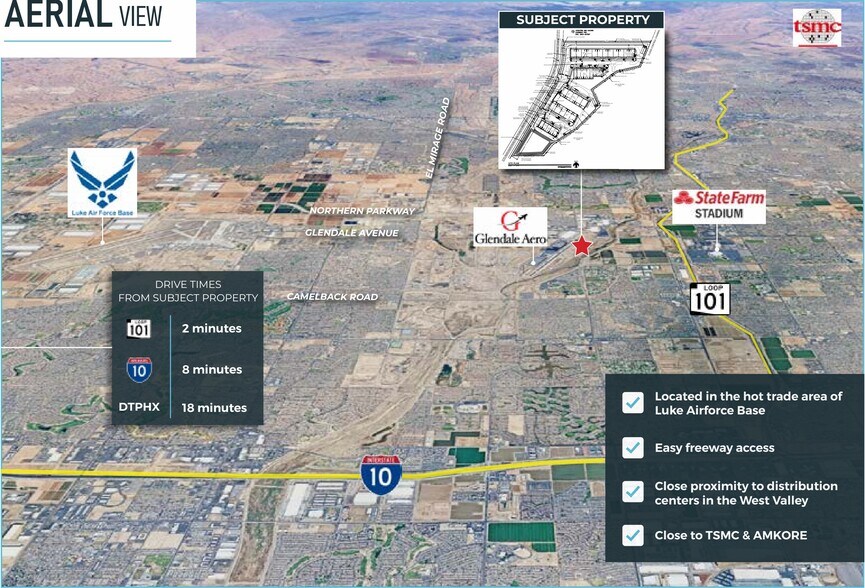 SEC Glendale Ave & New River Rd, Glendale, AZ à vendre - Carte – Image 3 sur 4