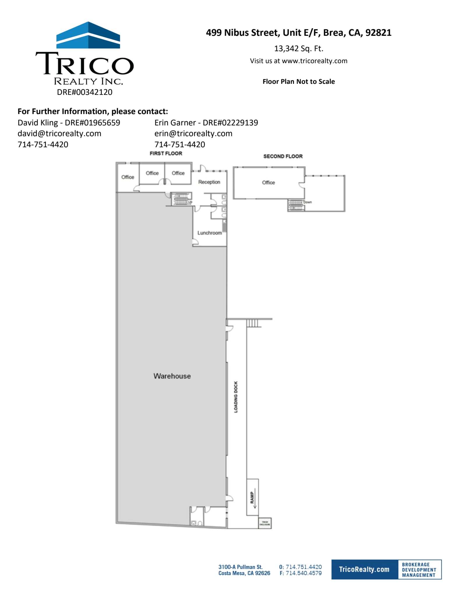499 Nibus, Brea, CA à louer Plan d’étage– Image 1 sur 1