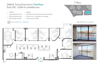 3333 N Torrey Pines Ct, La Jolla, CA à louer Plan d’étage– Image 1 sur 6