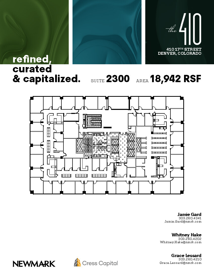 410 17th St, Denver, CO à louer Plan d’étage– Image 1 sur 1