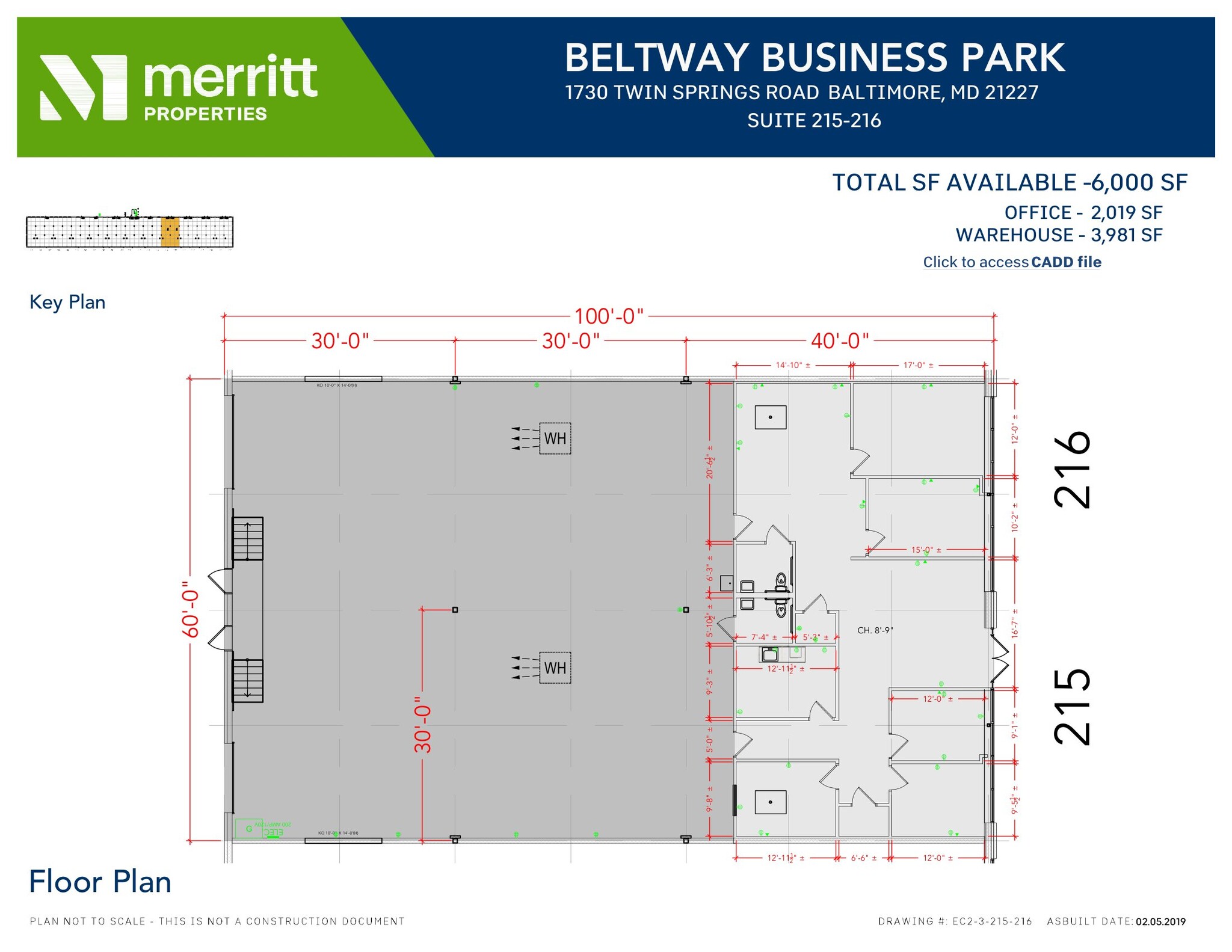 1730 Twin Springs Rd, Baltimore, MD à louer Plan d’étage– Image 1 sur 1