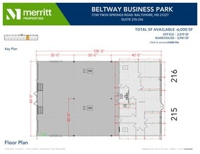 1730 Twin Springs Rd, Baltimore, MD à louer Plan d’étage– Image 1 sur 1