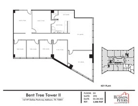 16479 Dallas Pky, Addison, TX à louer Plan d’étage– Image 1 sur 2
