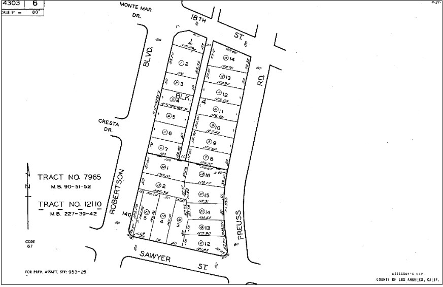 1818 S Robertson Blvd, Los Angeles, CA à louer - Plan cadastral – Image 3 sur 12