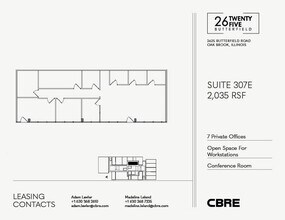2625 Butterfield Rd, Oak Brook, IL à louer Plan d’étage– Image 1 sur 1