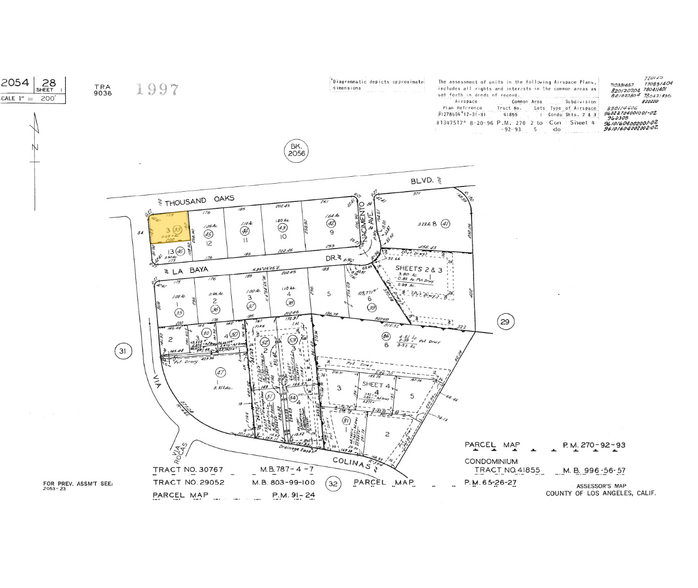 31351 Via Colinas, Westlake Village, CA à louer - Plan cadastral – Image 2 sur 4