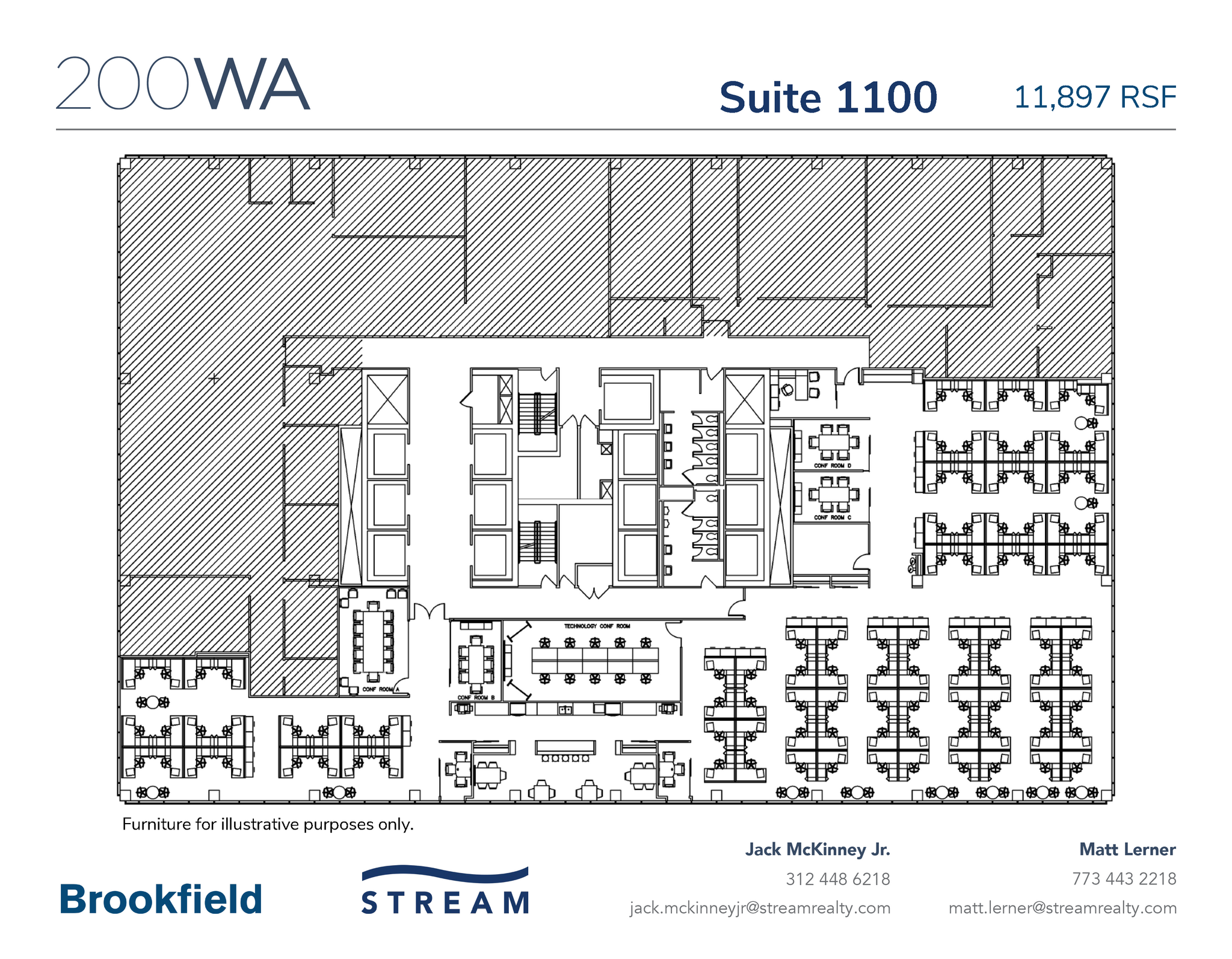 200 W Adams St, Chicago, IL à louer Plan d’étage– Image 1 sur 1